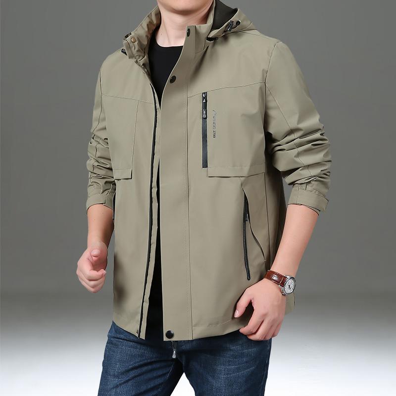 メンズ 流行り物 服 成人男性用 オシャレ 分かりやすい 成年者 かっこいい 表どおり  アウトドア 上衣 馬鹿でかい大きさ マルチ 衣嚢 細工物御召しもの トップス ゆったり 好いたらしい 心地好い
