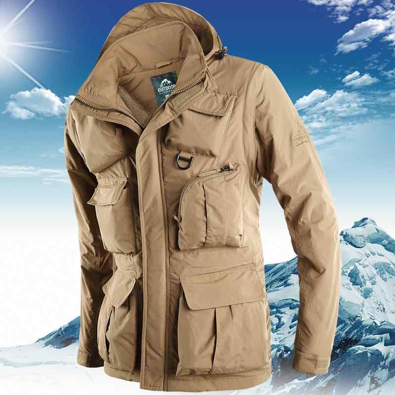 メンズ ファッション 服 男性用 オシャレ シンプル 大人 かっこいい ストリート ベルベット ジャケット 登山 マルチ ポケット 大きいサイズ アウトドア 薄手 コットン 服 |リコット