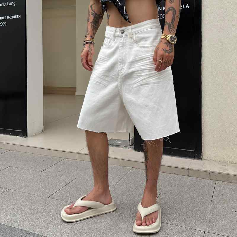 メンズ 流行り物 服 用 オシャレ 分かりやすい 成年者 かっこいい 表どおり 夏コーデ ズボン下 ズボン 履きもの  綿織物 白いこと ジーンズ ズボン下 引っ切りない ズボン下
