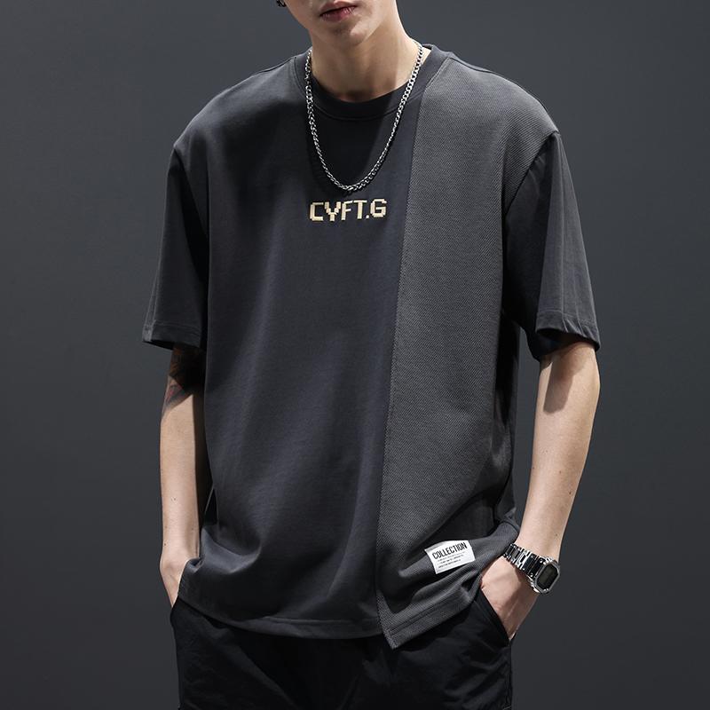 メンズ ファッション 服 男性用 オシャレ シンプル 大人 かっこいい ストリート 半袖 Tシャツ ゆったり 大きいサイズ 綿