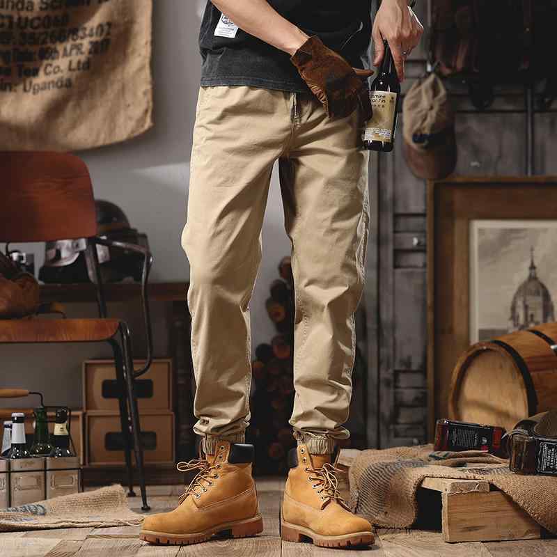 メンズ ファッション 服 男性用 オシャレ シンプル 大人 かっこいい ストリート カジュアル パンツ アメリカン レトロ ストレート レッグ 綿 ストレッチ
