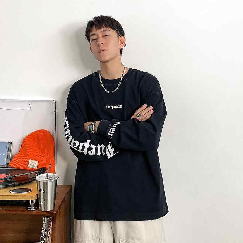 秋 冬 コーデ メンズ 服 分かりやすい 流行り物 オシャレ 成年者 かっこいい 途轍も無い大きさ 表どおり 成人男性服 アメリカン 水茎の跡 刷り上げる 長袖 T プルオーバー 32 綿