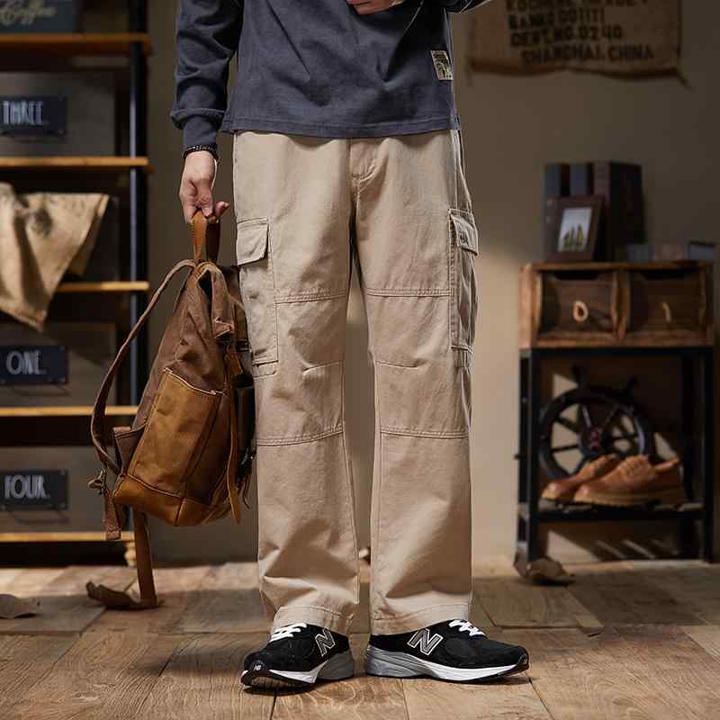 メンズ ファッション 服 男性用 オシャレ シンプル 大人 かっこいい ストリート アメリカン ヘビー アウトドア ストレート コットン カジュアル パンツ