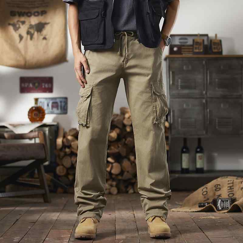 メンズ ファッション 服 男性用 オシャレ シンプル 大人 かっこいい ストリート 薄手 ストレート アメリカン アウトドア スポーツ 大きいサイズ 綿 マルチ ポケット カジュアル パンツ