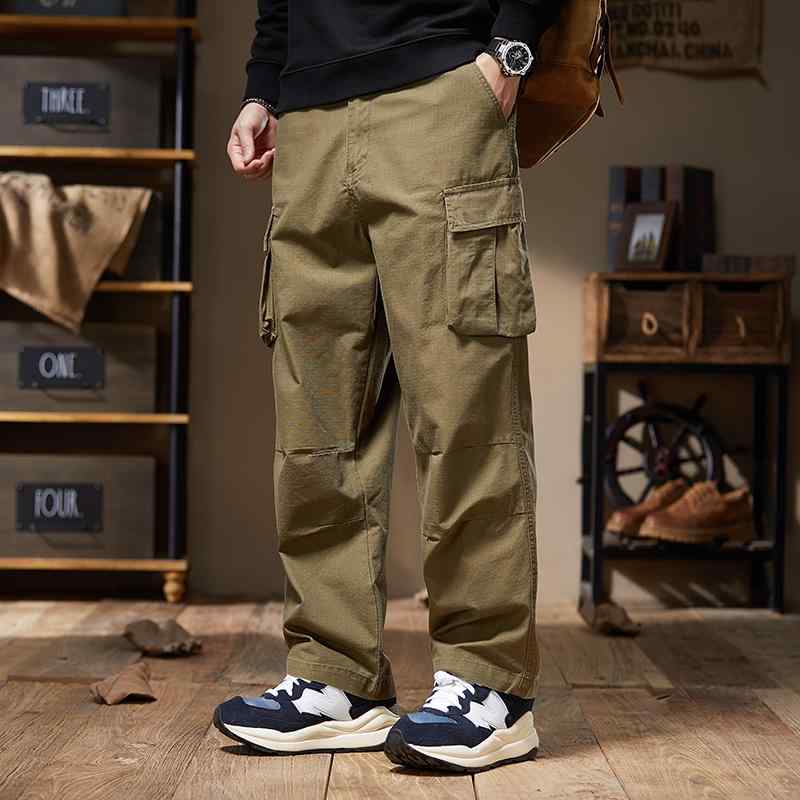 メンズ ファッション 服 男性用 オシャレ シンプル 大人 かっこいい ストリート ゆったり ストレート レッグ ランバージャック 綿 カジュアル パンツ 7,170円