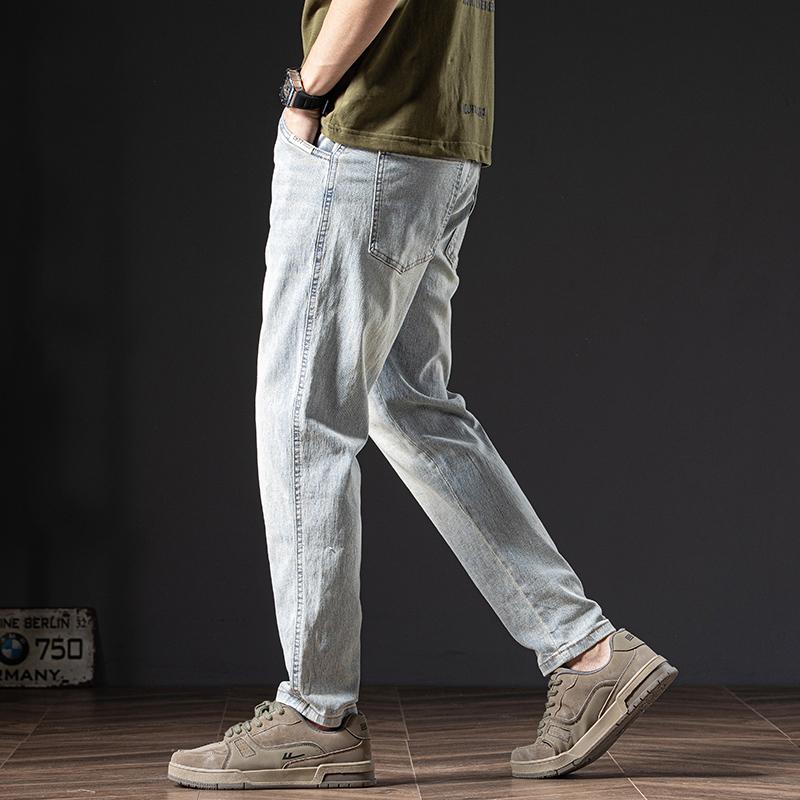メンズ ファッション 服 男性用 オシャレ シンプル 大人 かっこいい ストリート ライト カラー ジーンズ 大きいサイズ ストレート アメカジ ブルー パンツ