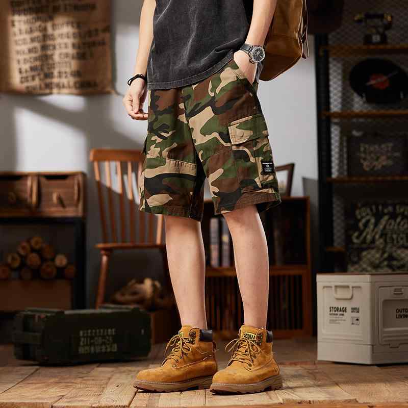 メンズ ファッション 服 男性用 オシャレ シンプル 大人 かっこいい ストリート アメリカン ヘビー カモフラージュ ワークパンツ サマー ストレート レッグ カジュアル パンツ ズボン