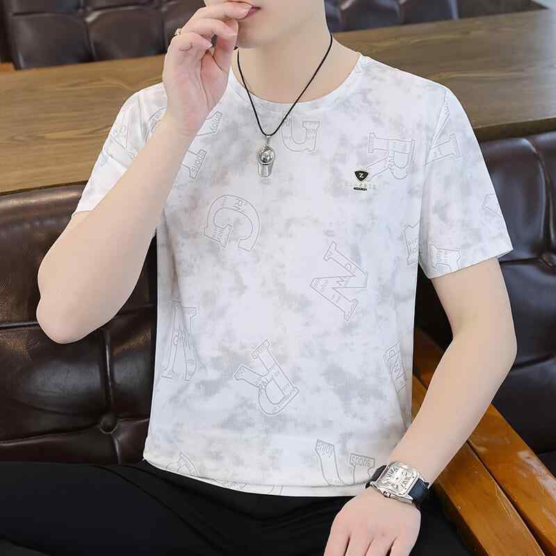 メンズ ファッション 服 用 オシャレ シンプル 大人 かっこいい ストリート 夏コーデ トップス 半袖 T シャツ ラウンドネック レタージャカード 半袖 通気性