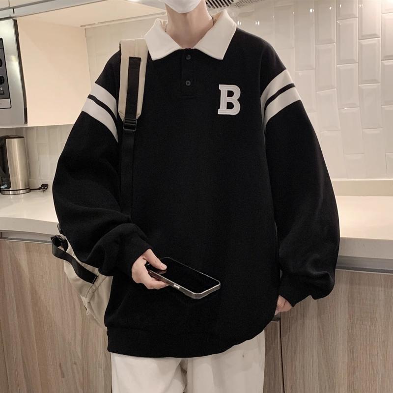 メンズ 流行り物 服 成人男性用 オシャレ 分かりやすい 成年者 かっこいい 表どおり   トレーナー 表どおり 上衣 プルオーバー 汗水