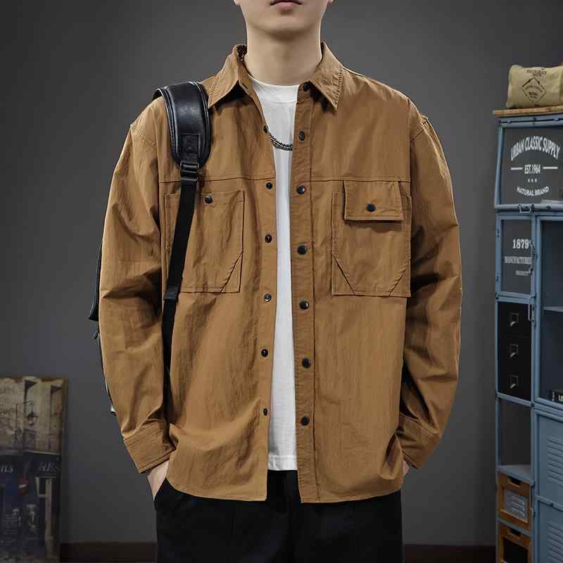 メンズ 流行り物 服 成人男性用 オシャレ 分かりやすい 成年者 かっこいい 表どおり  長袖 プルオーバー 細工物 アメリカン 上衣