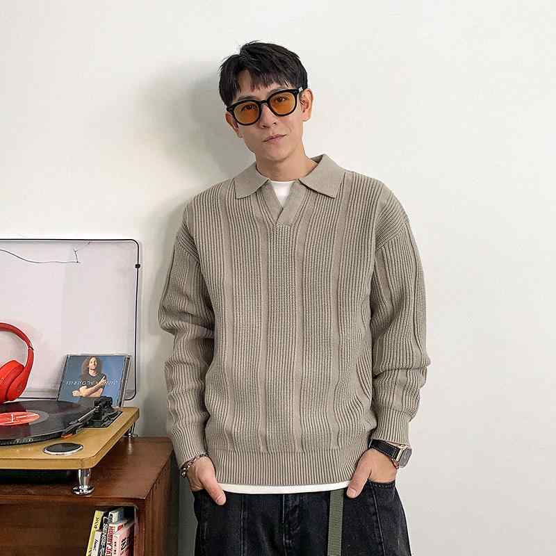 秋　冬 コーデ メンズ 服 シンプル ファッション オシャレ 大人 かっこいい 大きいサイズ ストリート 紳士服 韓国スタイル セーター カジュアル トップス ジャケット