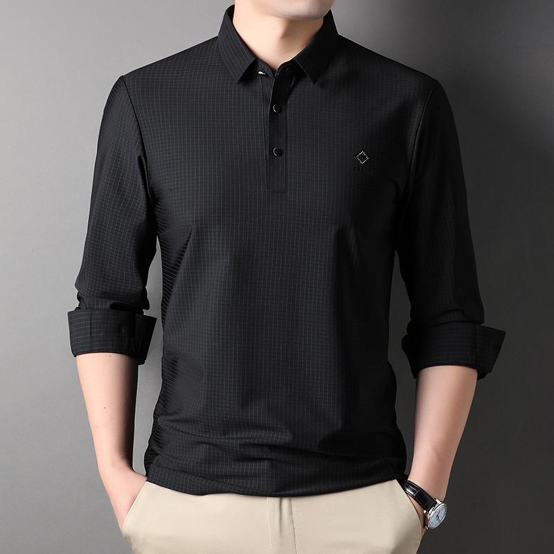 メンズ ファッション 服 男性用 オシャレ シンプル 大人 かっこいい ストリート ビジネス カジュアル 薄手 長袖 Tシャツ ポロ シャツ ゆったり レイヤリング