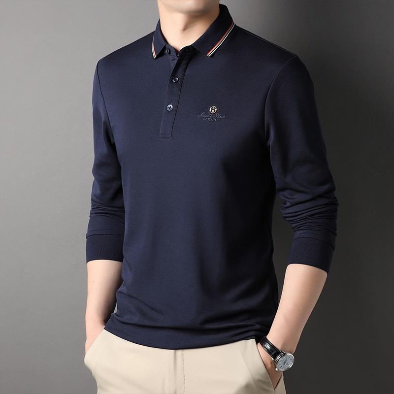 メンズ ファッション 服 男性用 オシャレ シンプル 大人 かっこいい ストリート カジュアル コットン 長袖 Tシャツ ポロ シャツ