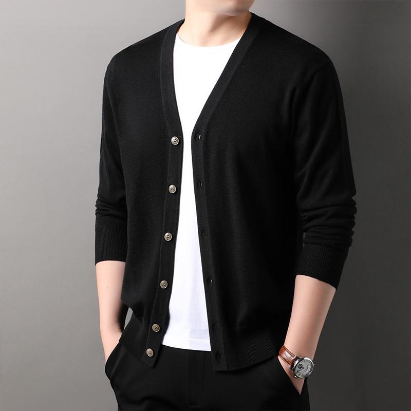 メンズ 流行り物 服 成人男性用 オシャレ 分かりやすい 成年者 かっこいい 表どおり  心地よい 毛糸 プルオーバー 上衣 Vのど頚 編み物 ジレー 韓国表現スタイル 無地 アウターウェア