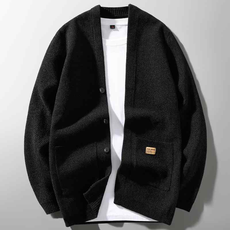 メンズ ファッション 服 男性用 オシャレ シンプル 大人 かっこいい ストリート カジュアル シェニール カーディガン ニット セーター ジャケット 韓国スタイル スリム アウターウェア