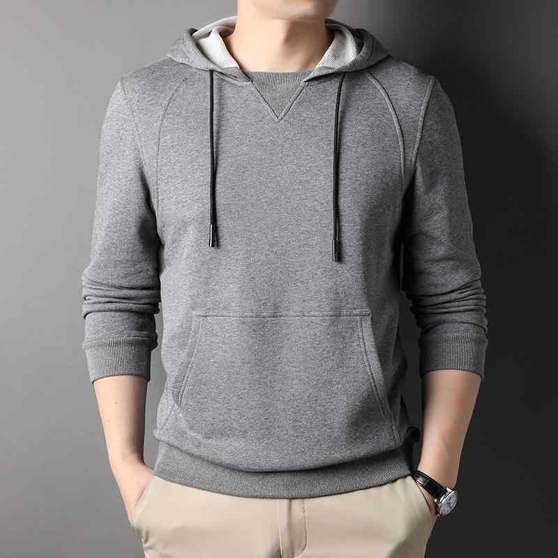 メンズ ファッション 服 男性用 オシャレ シンプル 大人 かっこいい ストリート カジュアル コットン 長袖 スウェットシャツ フード付き 無地 ジャケット アウター 大きいサイズ トップス