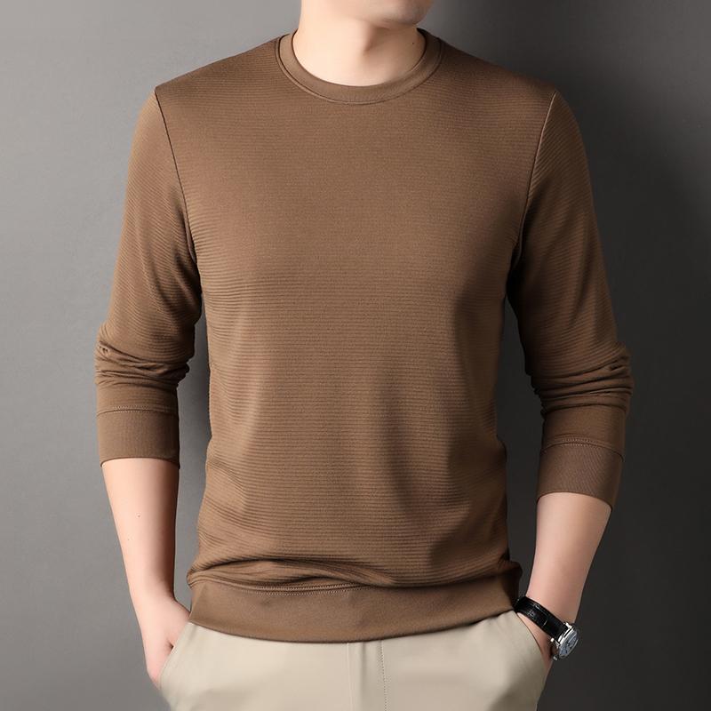 メンズ ファッション 服 男性用 オシャレ シンプル 大人 かっこいい ストリート カジュアル ラウンドネック 無地 長袖 Tシャツ シンプル セーター トップス