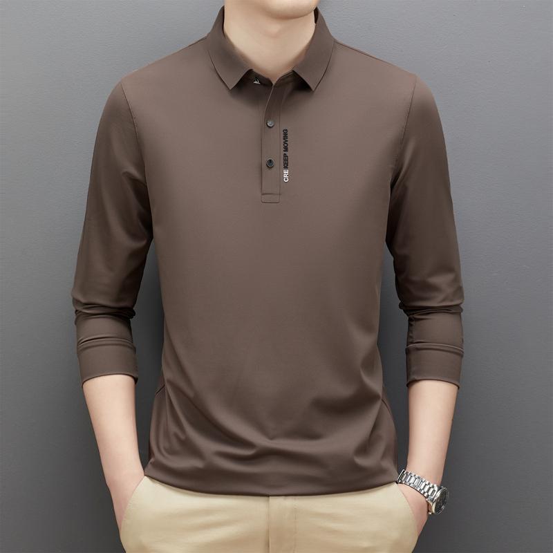 メンズ ファッション 服 男性用 オシャレ シンプル 大人 かっこいい ストリート レジャー ハイエンド 長袖 Tシャツ 薄手 ポロ シャツ ゆったり トップス 6,934円