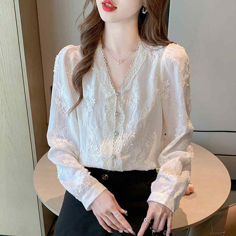 秋コーデ レディース ファッション フレンチ Vネック 長袖 シャツ 女性用 シック トップス