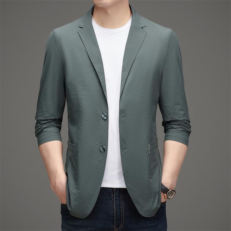メンズ 流行り物 服 成人男性用 オシャレ 分かりやすい 成年者 かっこいい 表どおり  心地好い 薄っぺら 背広 韓国表現スタイル 単品 前胸部 背広 上衣 背広 トップス