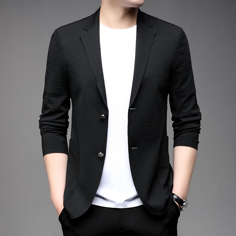 メンズ 流行り物 服 成人男性用 オシャレ 分かりやすい 成年者 かっこいい 表どおり  心地好い 背広 薄っぺら 通気性 単品 上衣 韓国表現スタイル 背広