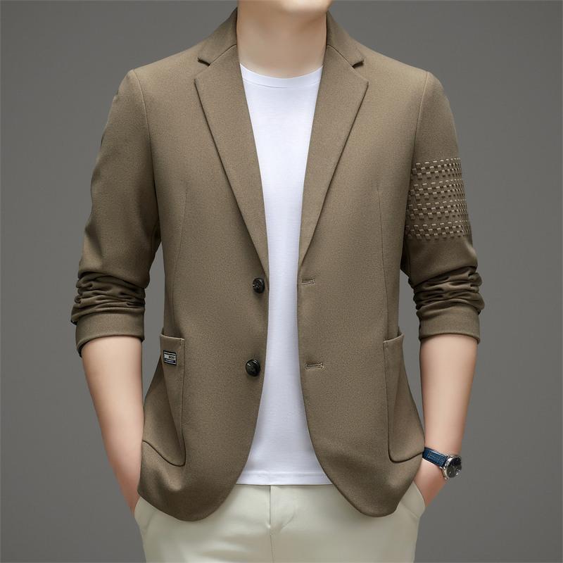 メンズ 流行り物 服 成人男性用 オシャレ 分かりやすい 成年者 かっこいい 表どおり  心地よい 毛糸 背広 韓国表現スタイル 朦々たる 厚地の外套 商行為 上衣 ゆったり