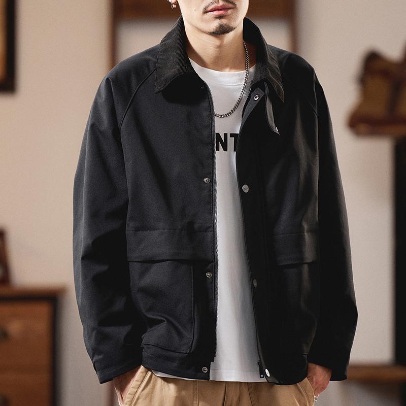 秋　冬 コーデ メンズ 服 シンプル ファッション オシャレ 大人 かっこいい 大きいサイズ ストリート 紳士服 アメリカン カジュアル ジャケット ハイエンド ワークウェア レトロ