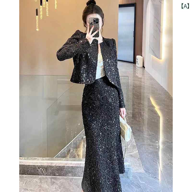 レディース ファッション 服 オシャレ カワイイ 女性用 シンプル 大人カワイイ 大きいサイズ 婦人服 スーツ スカート ファッション ハイエンド スーツ ツーピース スーツ