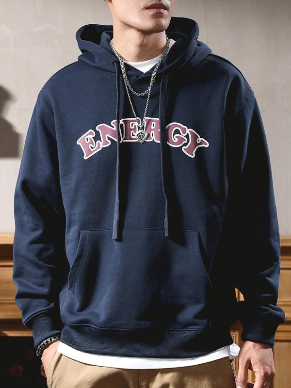 秋　冬 コーデ メンズ 服 シンプル ファッション オシャレ 大人 かっこいい 大きいサイズ ストリート 紳士服 アメリカン 厚手 フード付き スウェット シャツ レトロ ハイエンド プルオーバーパーカー カジュアル ジャケット