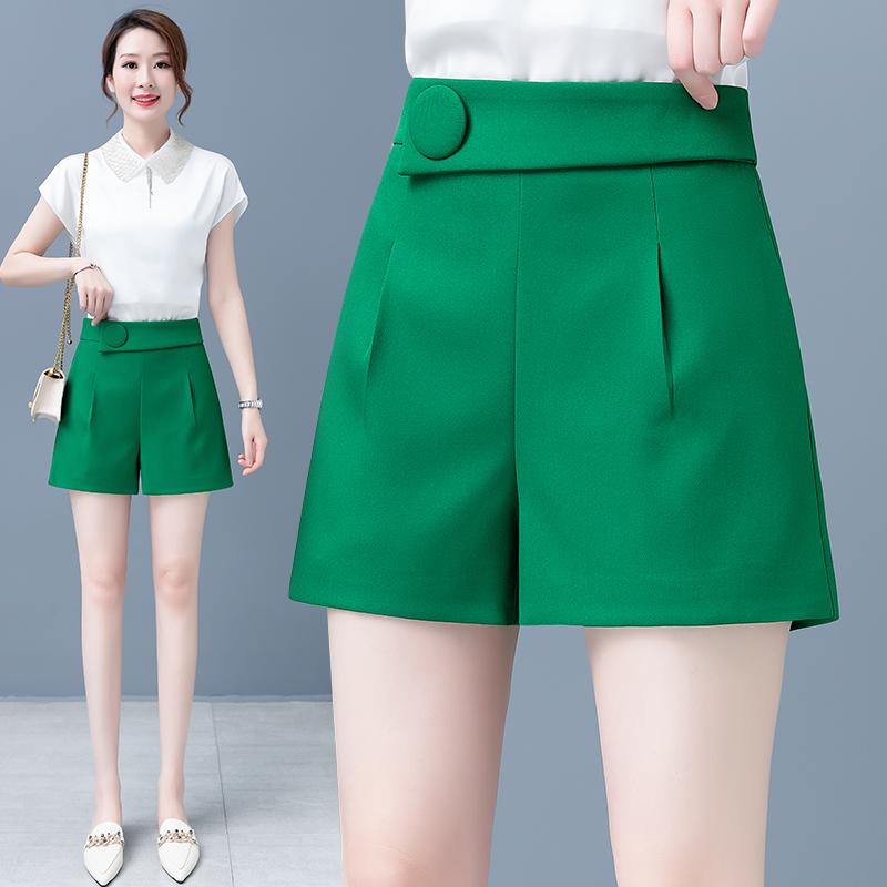 秋コーデ レディース ファッション スーツ パンツ ハイウエスト カジュアル Aライン ワイドレッグ 薄手