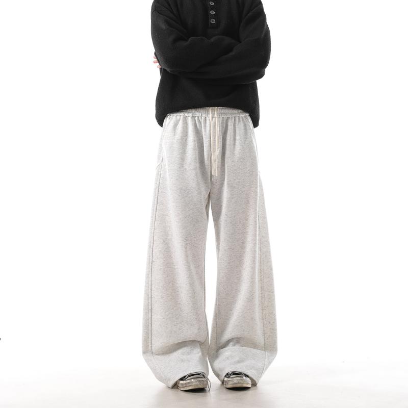 メンズ ファッション 服 男性用 シンプル かっこいい 大人 春コーデ アメリカン スウェット パンツ フリース パンツ ゆったり カジュアル ストレート レッグ アスレチック パンツ