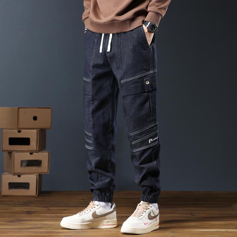 秋 冬 コーデ メンズ 服 分かりやすい 流行り物 オシャレ 成年者 かっこいい 途轍も無い大きさ 表どおり 成人男性服 レッグ 五分五分 デニム ゆったり か細い 細工物御召しもの ズボン下