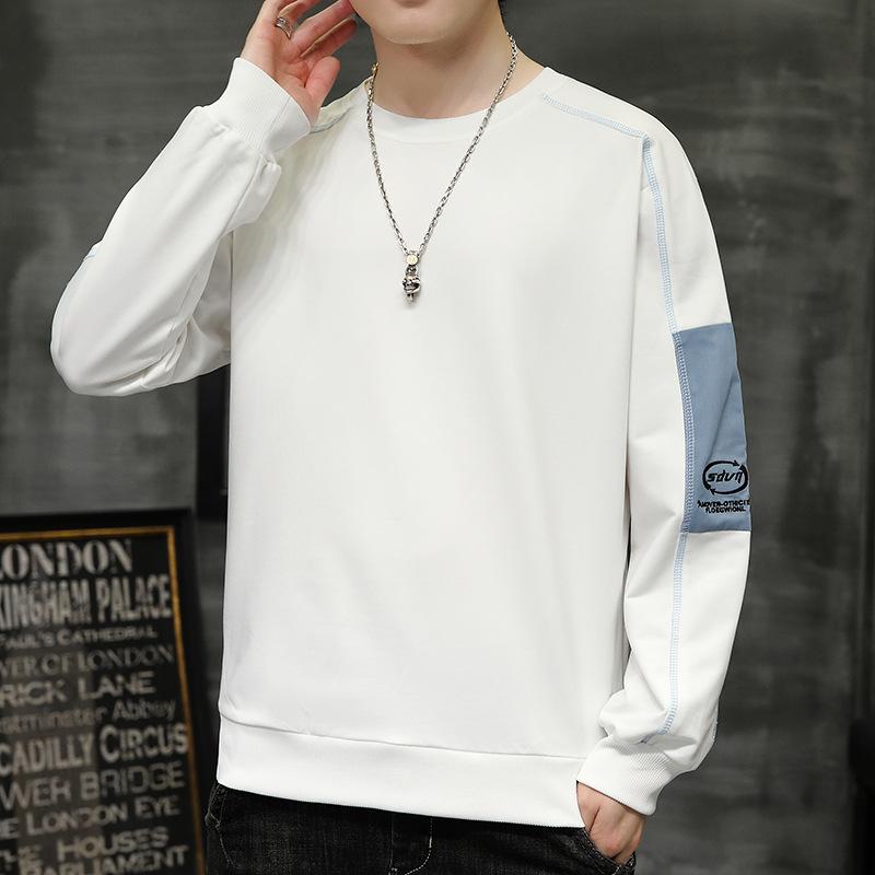 秋 冬 コーデ メンズ 服 シンプル ファッション オシャレ 大人 かっこいい 大きいサイズ ストリート 紳士服 長袖 スウェットシャツ パーカー 白 トップス カジュアル ジャケット|リコット