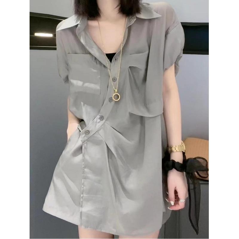秋コーデ レディース 流行り物 夏服 か細い シフォン プルオーバー ズボン下 背広 背広