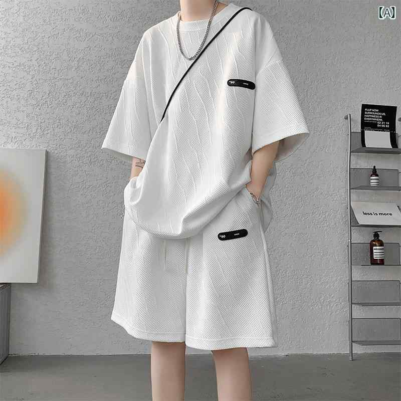 メンズ ファッション 服 男性用 オシャレ シンプル 大人 かっこいい ストリート カジュアル スポーツ クール ウェア スーツ ウェア 半袖