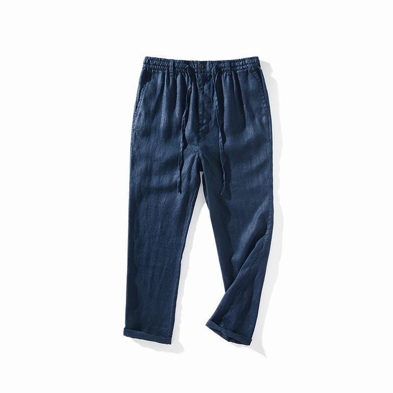 メンズ 流行り物 成人男性服  伸び伸びするズボン下 ゆったり 麻原料品 薄っぺら 透け感 冷やりとした 余暇 レディース 普段使い走り 心地よい 伸ばすこと ロング丈 軽さ 通い 旅する
