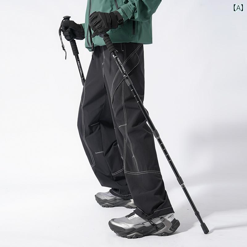 メンズ 流行り物 服 成人男性用 オシャレ 分かりやすい 成年者 かっこいい 表どおり アウトドア 山歩き ズボン下 男女兼用 撥水 速乾 難民キャンプ 山登り ズボン
