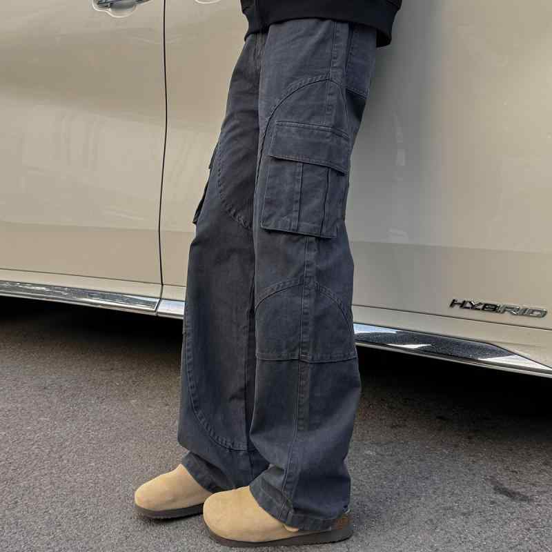 メンズ 流行り物 服 成人男性用 オシャレ 分かりやすい 成年者 かっこいい 表どおり 引っ切り無い レディース アメリカン ワイドレッグ 心地よい ズボン下
