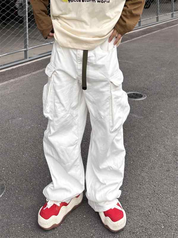 メンズ 流行り物 服 成人男性用 オシャレ 分かりやすい 成年者 かっこいい 表どおり  ハイエンド アメリカン レトロ マルチ 衣嚢 引っ切りない ユニ一発やる