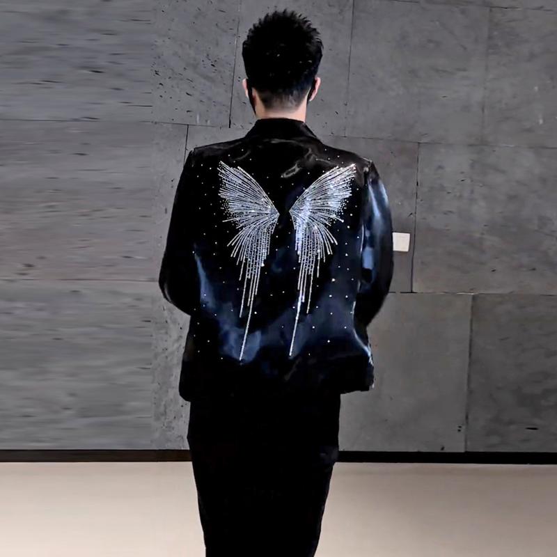 メンズ ファッション 服 男性用 オシャレ シンプル 大人 かっこいい ストリート ハイエンド バタフライ 長袖 ジャケット ゆったり コート ｜リコット