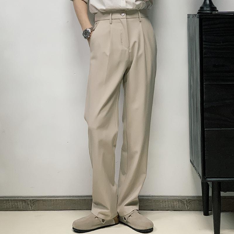 メンズ ファッション 服 男性用 オシャレ シンプル 大人 かっこいい ストリート ズボン ストレート カジュアル パンツ 韓国スタイル 通勤 エレガント