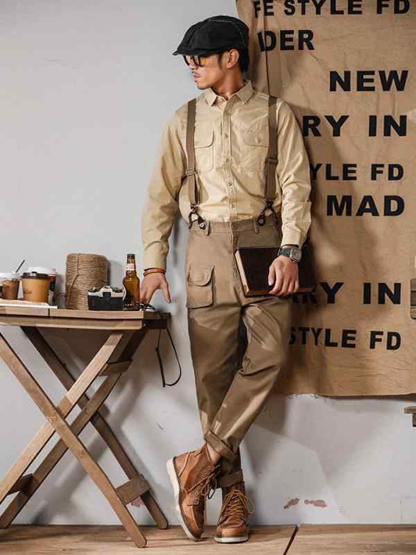 メンズ 流行り物 服 成人男性用 オシャレ 分かりやすい 成年者 かっこいい 表どおり  細工物 アメリカン 心地よい 飛び降りる 背広 レトロ ズボン吊り