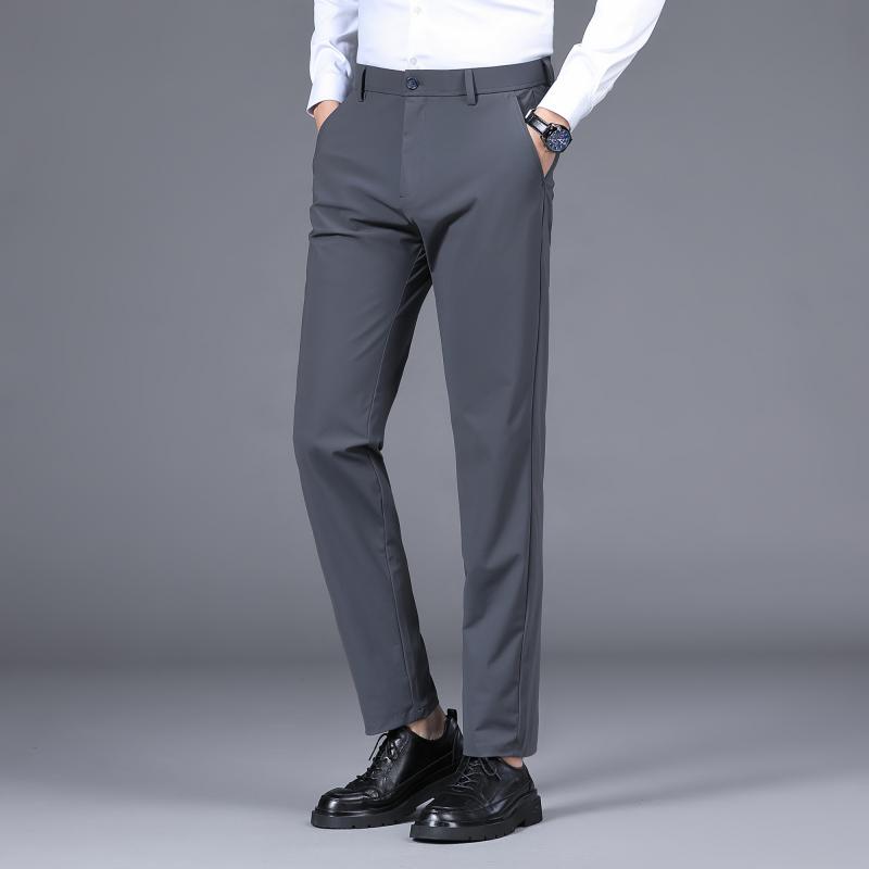 メンズ ファッション 服 男性用 オシャレ シンプル 大人 かっこいい ストリート ビジネス カジュアル パンツ 薄手 冷感 シワ防止 ストレッチ ストレート ズボン｜リコット