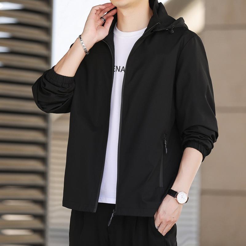 秋　冬 コーデ メンズ 服 シンプル ファッション オシャレ 大人 かっこいい 大きいサイズ ストリート 紳士服 ジャケット カジュアル 薄手 ガウン ハイエンド スポーツ ジャケット