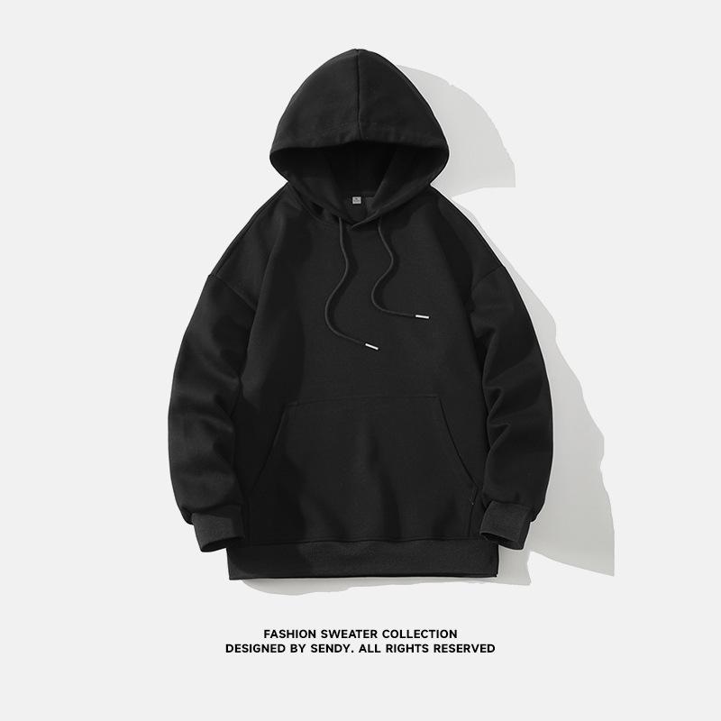 秋　冬 コーデ メンズ 服 シンプル ファッション オシャレ 大人 かっこいい 大きいサイズ ストリート 紳士服 セーター 長袖 T シャツ フード付き 白 フラット