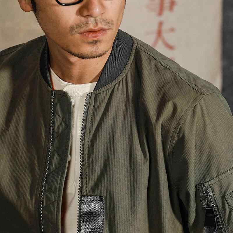 秋 冬 コーデ メンズ 服 分かりやすい 流行り物 オシャレ 成年者 かっこいい 気が大きい大きさ 表どおり 成人男性服 アメリカン レトロ MA1 上衣 ミリタリー緑であること 心地よい ミリタリー