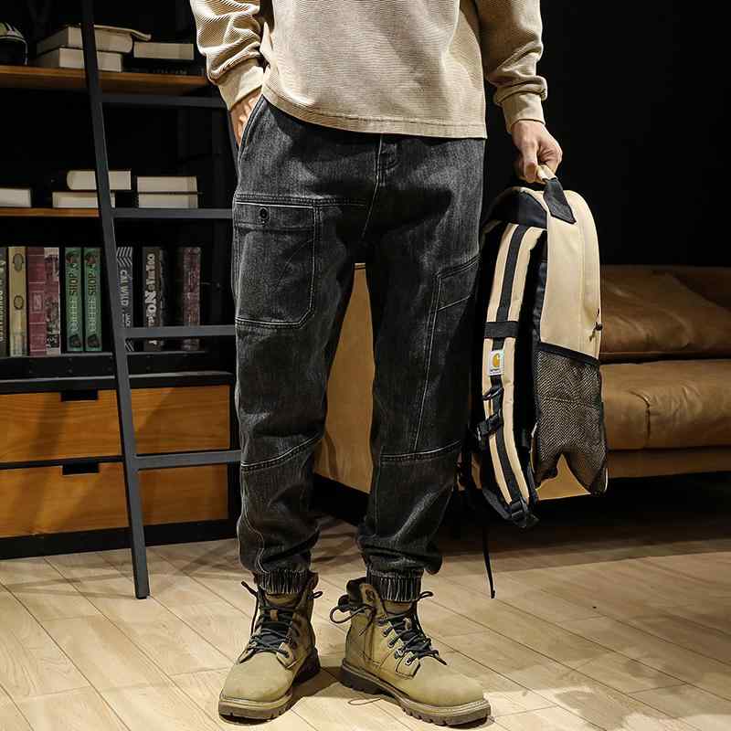 秋　冬 コーデ メンズ 服 シンプル ファッション オシャレ 大人 かっこいい 大きいサイズ ストリート 紳士服 アメリカン ヘビー レトロ ワークウェア パンツ ズボン ジーンズ