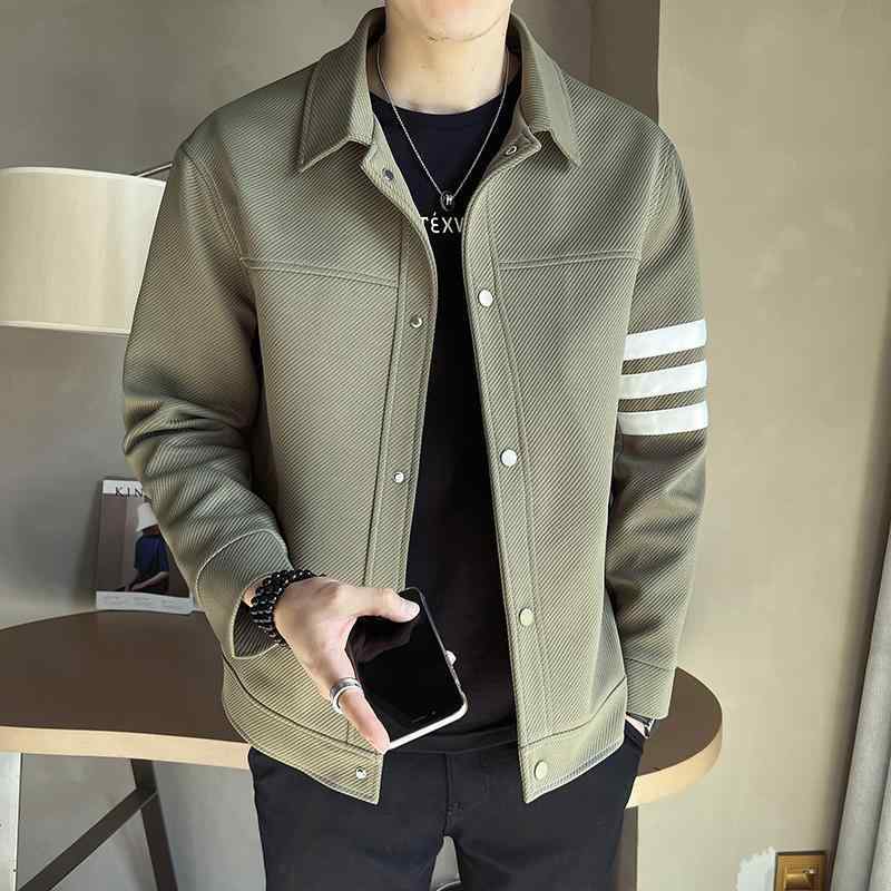 メンズ 流行り物 服 成人男性用 オシャレ 分かりやすい 成年者 かっこいい 表どおり コーデ 上衣 クールストライプ 上衣 心地好い トップス