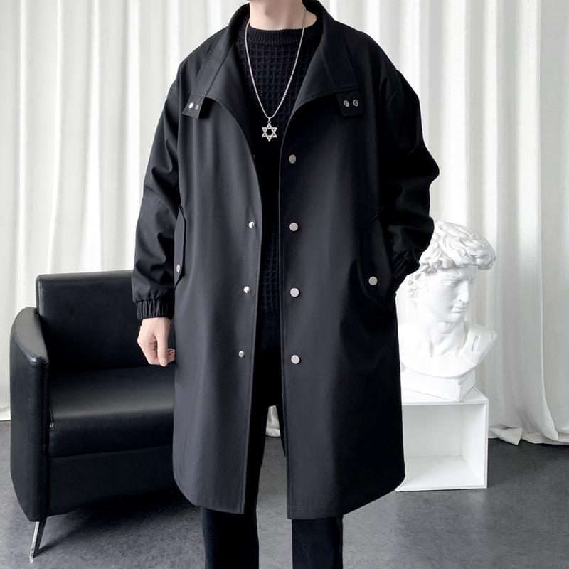 メンズ 流行り物 服 成人男性用 オシャレ 分かりやすい 成年者 かっこいい 表どおり コーデ トレンチ 厚地の外套 真っただ中丈 薄っぺら 厚地の外套 ゆったり 多役立つこと 心地好い 上衣 服