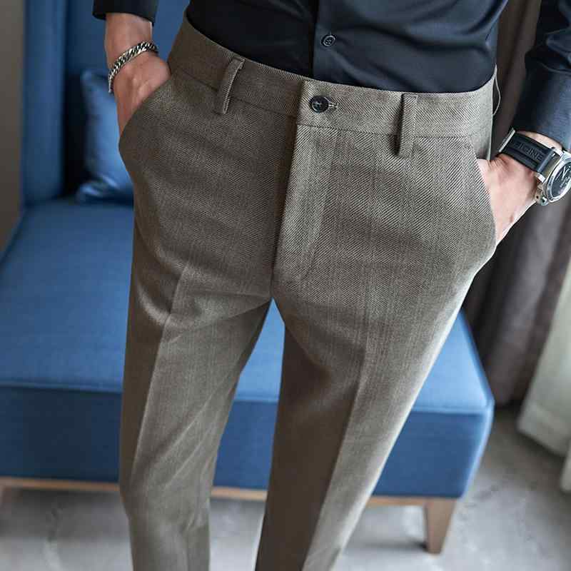 メンズ ファッション 服 男性用 オシャレ シンプル 大人 かっこいい ストリート コーデ ウール パンツ スキニー パンツ ビジネス カジュアル ウール スーツ パンツ